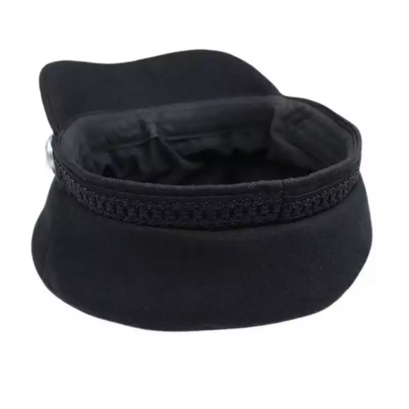 New! Black Newsboy Cap - Picture 5 of 8